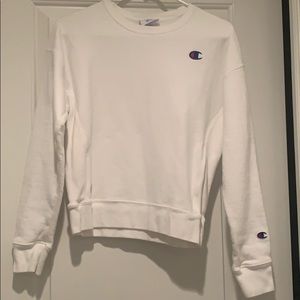 Like new white Champion sweatshirt Size S